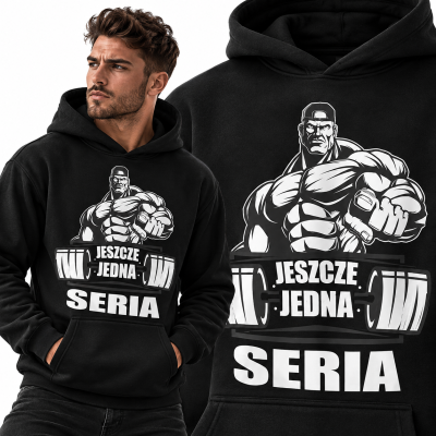 BLUZA Z KAPTUREM NA SIŁOWNIĘ JESZCZE JEDNA SERIA